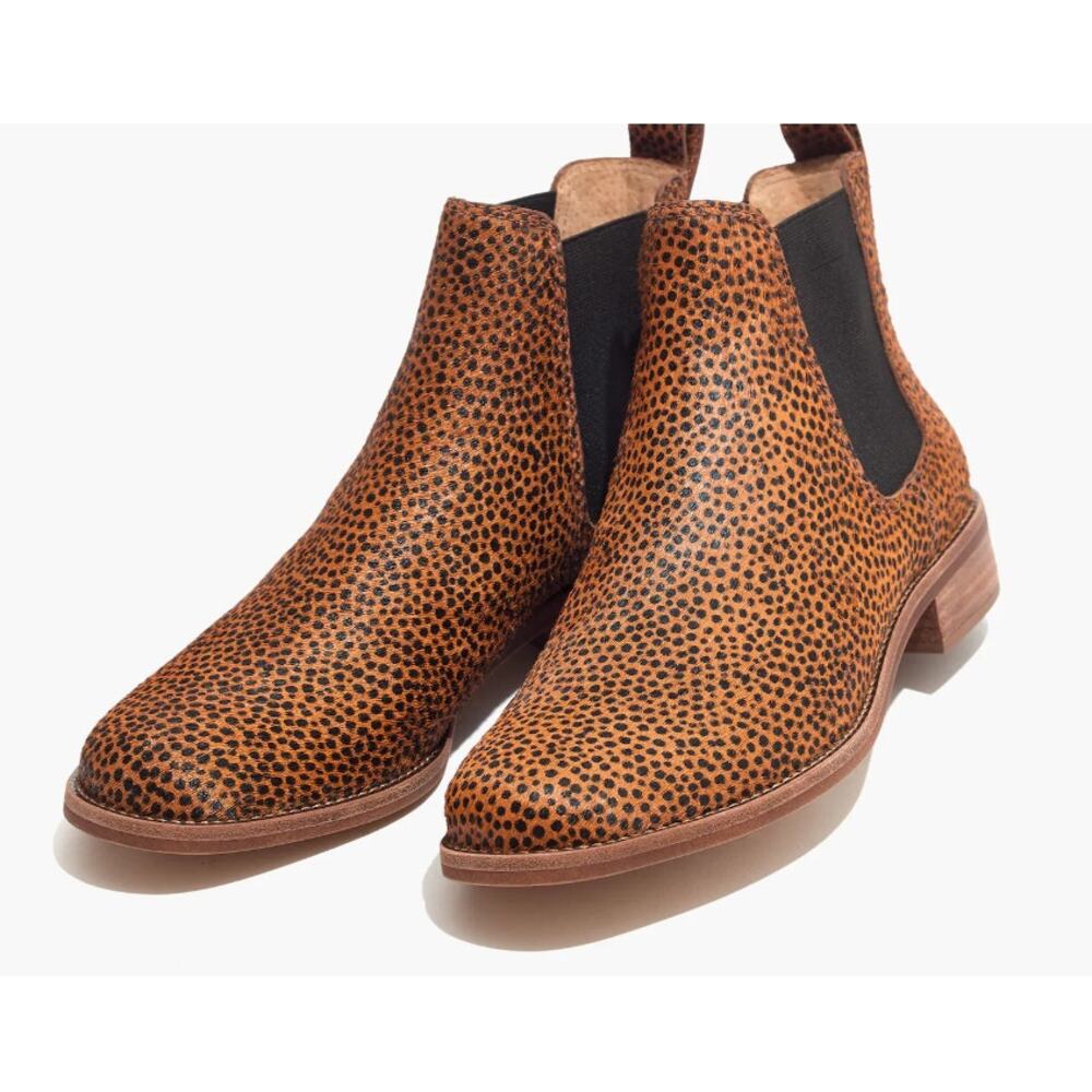 Madewell The Ainsley Chelsea Boot in Spotted Calf‎ Hair Size 8